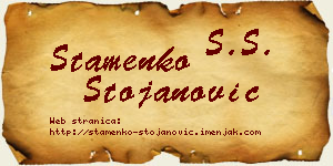 Stamenko Stojanović vizit kartica
